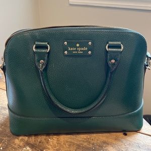 Green Leather Kate Spade Purse
